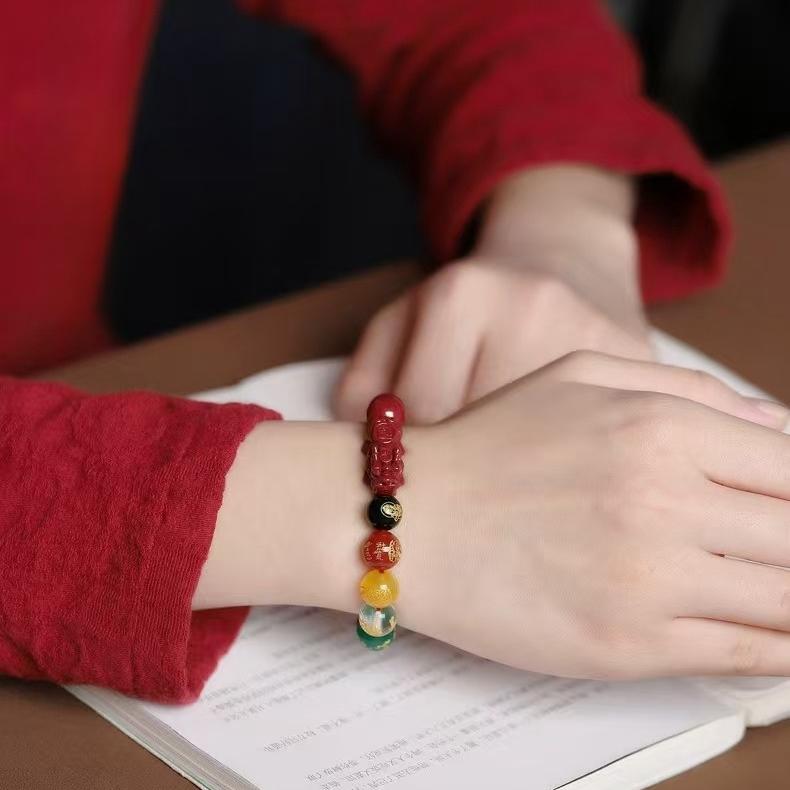 Pulsera riqueza cinabrio