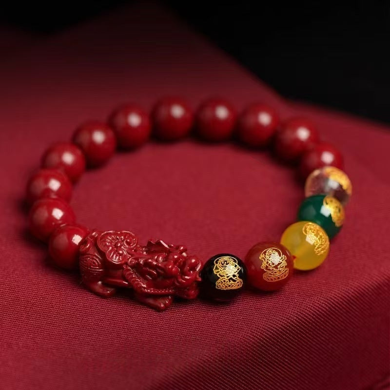 Pulsera riqueza cinabrio