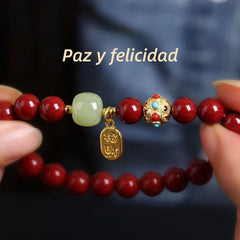 Pulsera riqueza cinabrio