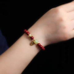 Pulsera riqueza cinabrio