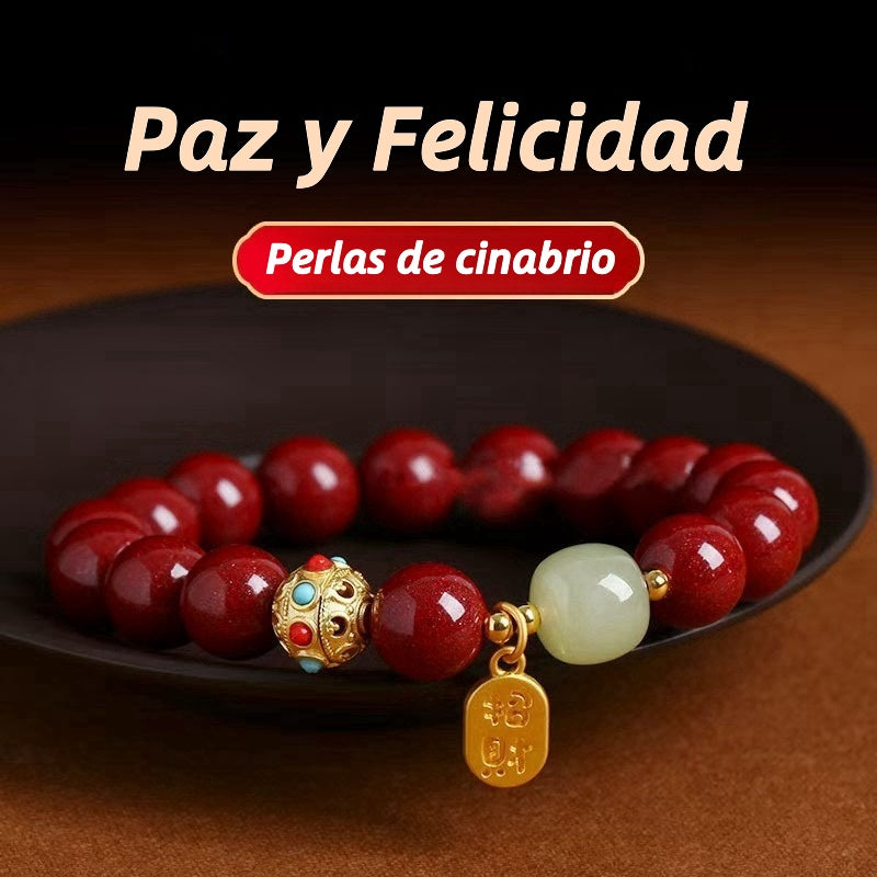 Pulsera riqueza cinabrio