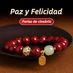 Pulsera riqueza cinabrio